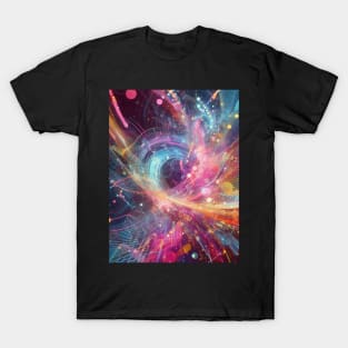 Multicolor digital art: an explosion of creativity. T-Shirt